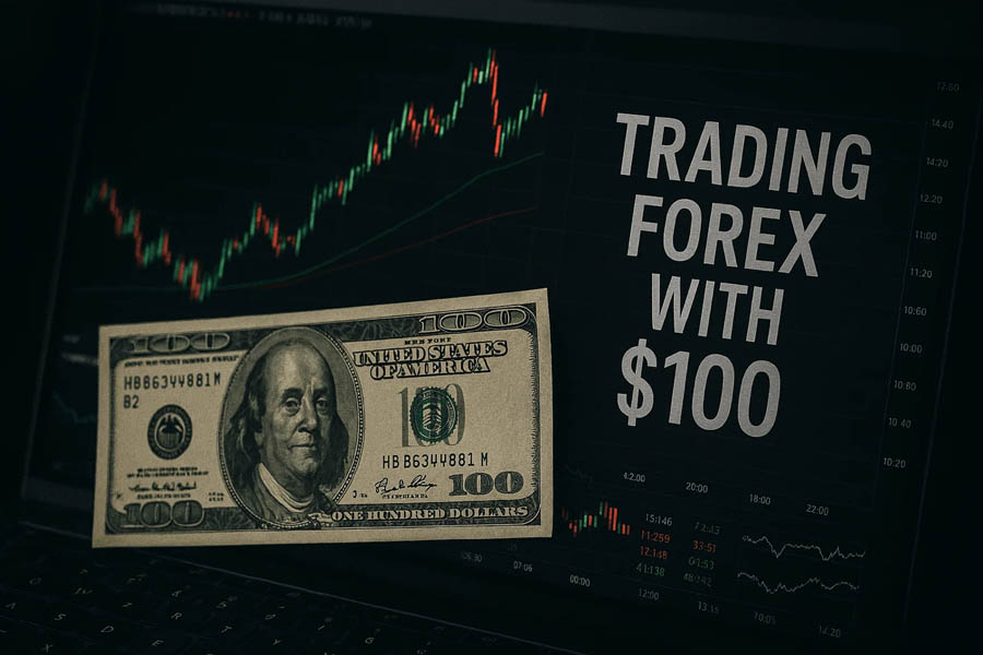 معامله در فارکس با 100 دلار