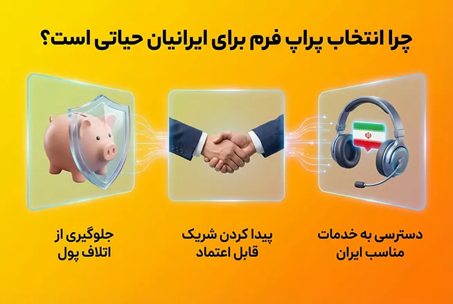 اهمیت انتخاب پراپ فرم برای ایرانیان